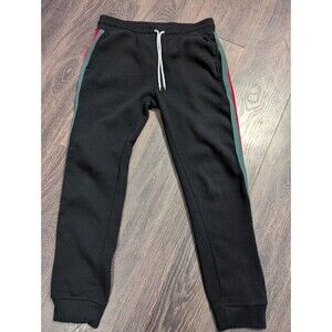 Southpole Sweatpants Mens M Black Pull On Stretch Drawstring Joggers Casual  Y2K